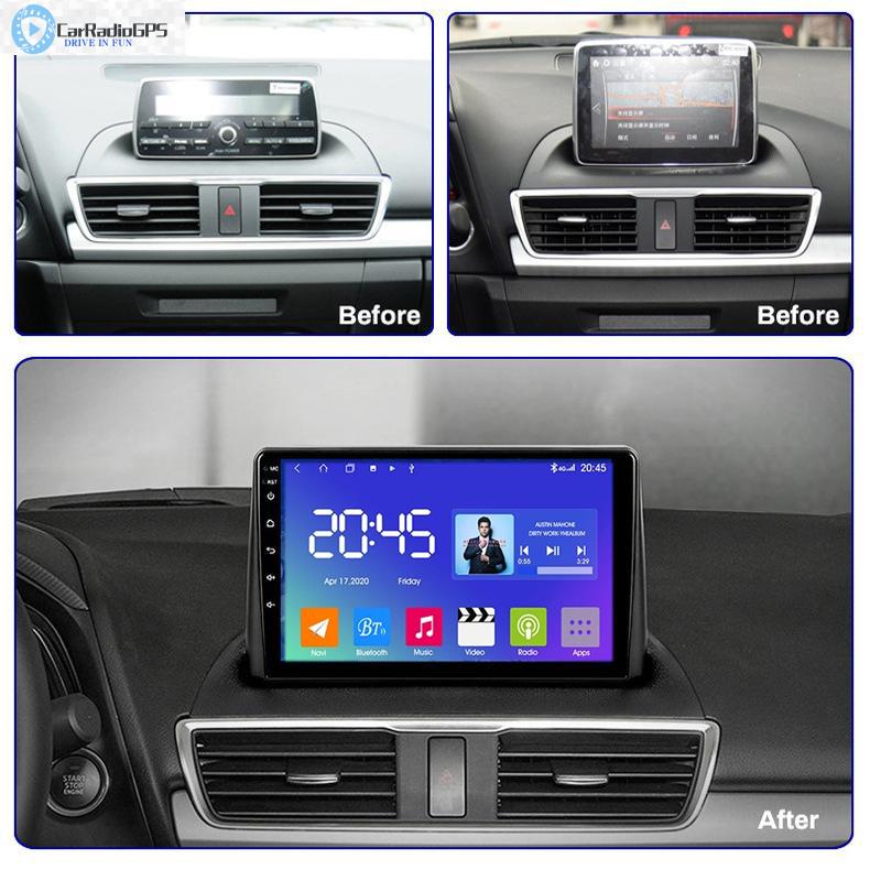 Car DVD Player 10 Inch for Mazda AXELA 2013-2018 Android Touch Screen with GPS Navigation Multimedia System support back up camera
