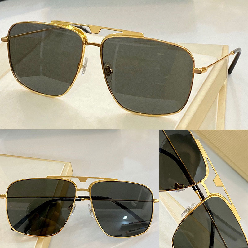 Sunglasses For women and men Summer style Anti-Ultraviolet 2264 Retro Plate Rectangular Full Frame fashion Eyeglasses Random Box