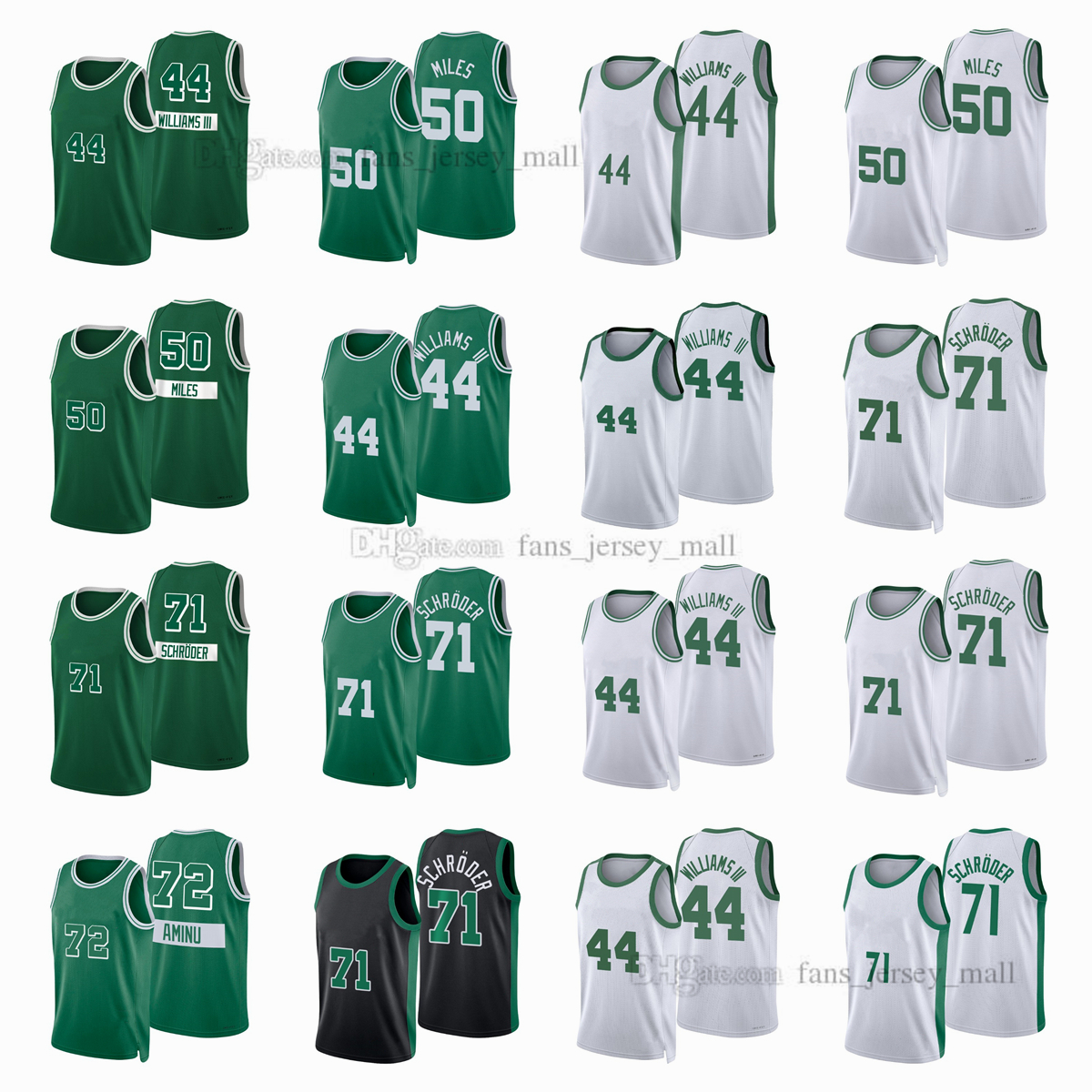 Printed City Basketball Jerseys Dennis 71 Schroder Al-Farouq 72 Aminu Robert 44 Williams III C.J. 50 Miles Jersey Color white Green Black
Printed City Basketball Jerseys Dennis 71 Schroder Al-Farouq 72 Aminu Robert 44 Williams III C.J. 50 Miles Jersey Color white Green Black