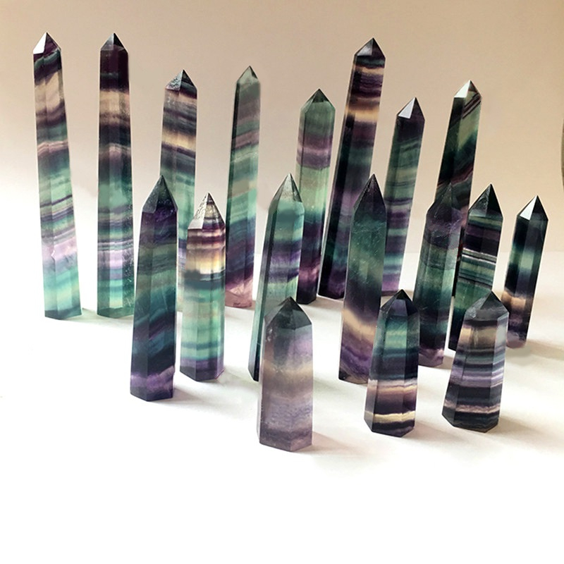 Natural Colorful Fluorite Arts Quartz Tower Crystal Point Chakra Reiki Obelisk Wand Healing Crystal 15 sizes
Natural Colorful Fluorite Arts Quartz Tower Crystal Point Chakra Reiki Obelisk Wand Healing Crystal 15 sizes