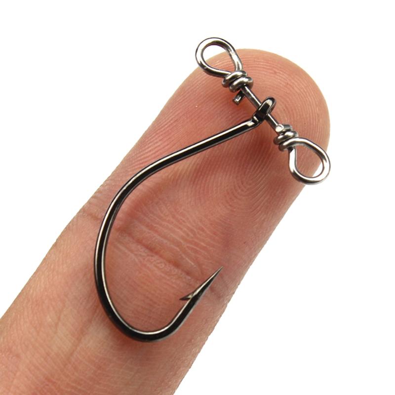 Fishing Hook 10PCS / 20PCS Barbed Carbon Steel Worm Soft Bait Hooks Jig With Swivel Pesca
Fishing Hook 10PCS / 20PCS Barbed Carbon Steel Worm Soft Bait Hooks Jig With Swivel Pesca