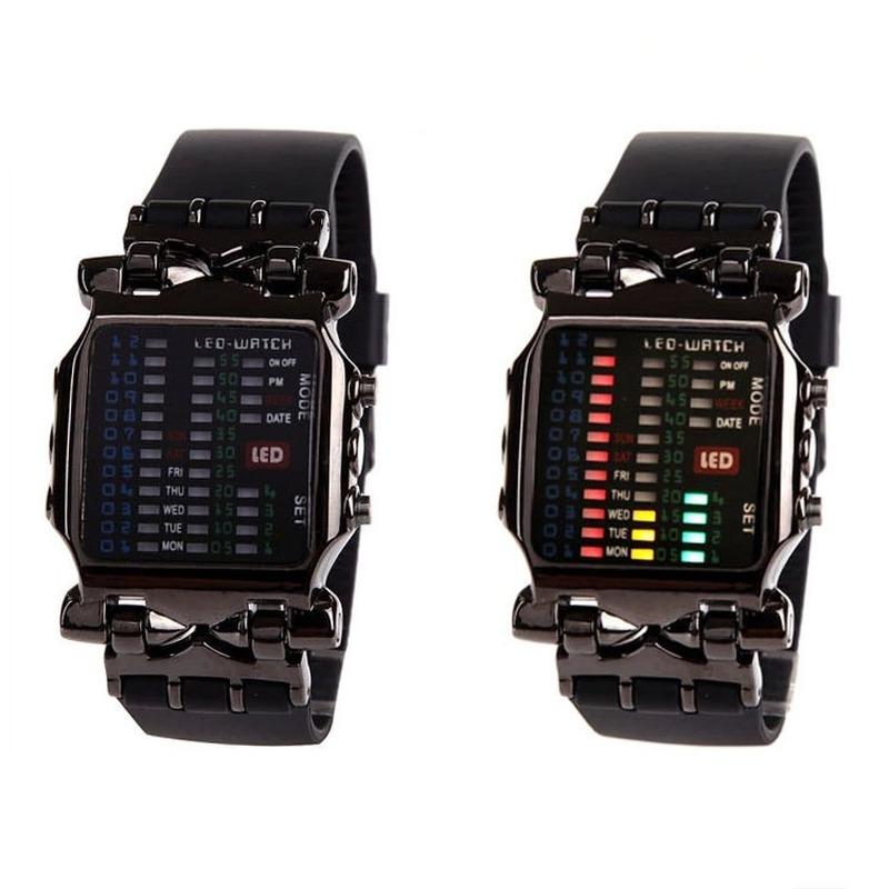 Wristwatches Fashion Digital Watches For Men Binary LED Electronic Watch Creative Crab Luxury Sports Mens Wristwatch Male Clock, Black
Wristwatches Fashion Digital Watches For Men Binary LED Electronic Watch Creative Crab Luxury Sports Mens Wristwatch Male Clock, Black
