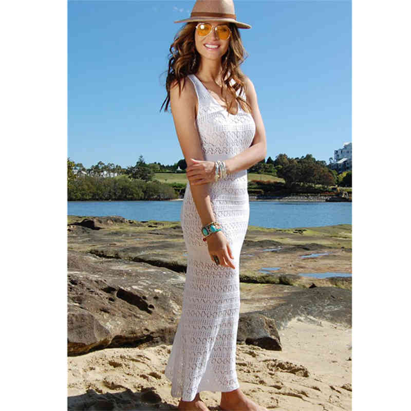 Beach Cover up Swimsuit Pareo Tunic Summer White Sarong Bikini Bathing Suit Women wear Q1277 210420