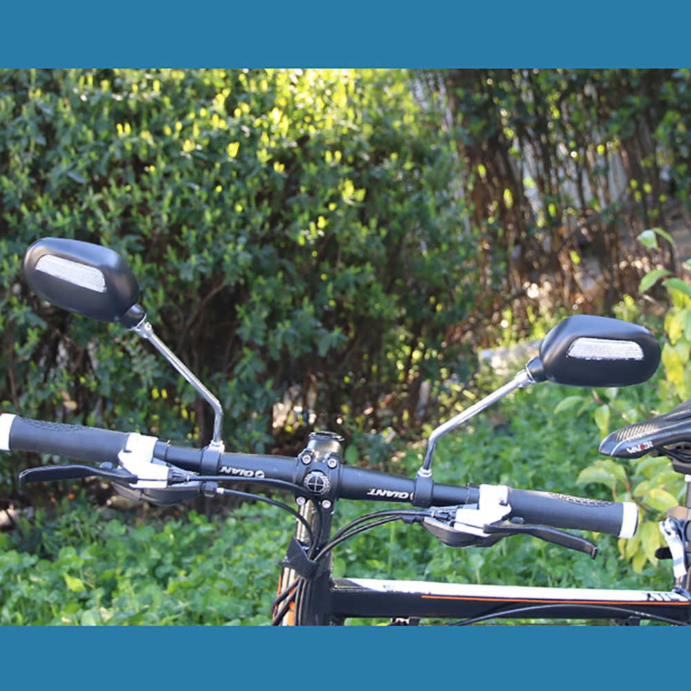 1 Pair Bicycle Rear View Mirror Bike Cycling Wide Range Back Sight Reflector Angle Adjustable Left Right Universal Bike Mirrors