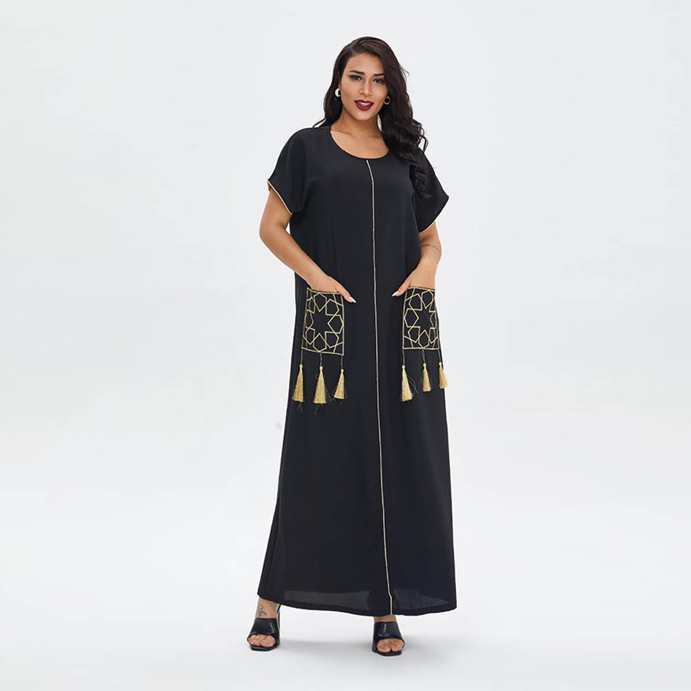 Short Sleeve Ramadan Eid Mubarak Abaya Dubai Muslim Hijab Dress Turkey Islam Clothing Robe Longue Dresses For Women Vestidos
Short Sleeve Ramadan Eid Mubarak Abaya Dubai Muslim Hijab Dress Turkey Islam Clothing Robe Longue Dresses For Women Vestidos