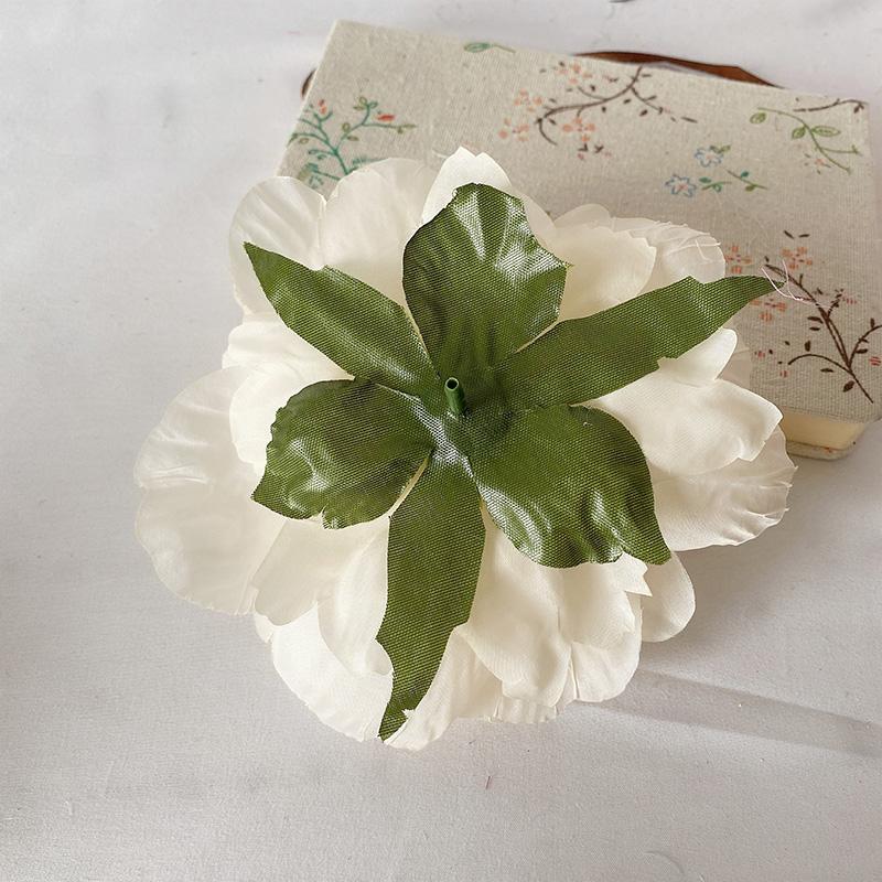 High Quality Peony Artificial Flower Head With Free Stem Silk Clothe Fake For Wedding Home Garden Decoration Decorative Flowers & Wreaths