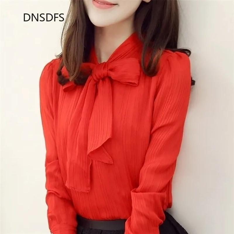 Women' Blouses & Shirts Office Pullover Bow Tie Collar Women Blouse Spring Autumn Long Sleeve Shirt Red White Lady Korean Casual Blusas Muj
Women' Blouses & Shirts Office Pullover Bow Tie Collar Women Blouse Spring Autumn Long Sleeve Shirt Red White Lady Korean Casual Blusas Muj