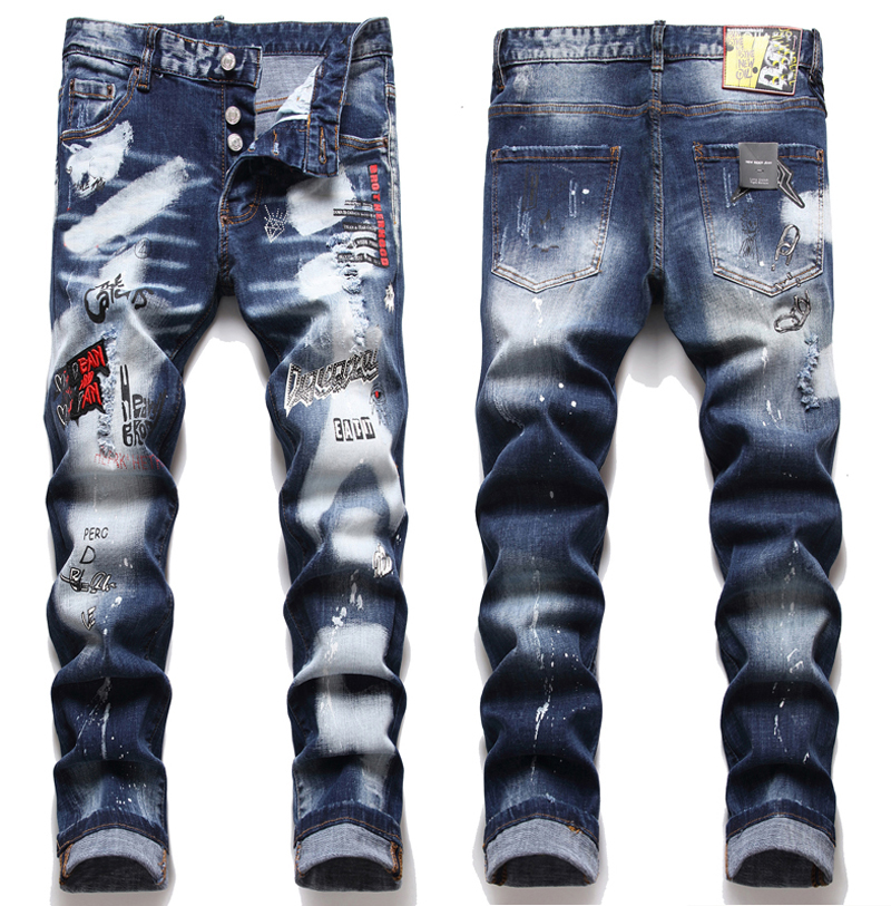 Men Slim Fit Big Size Jeans Men's Paint Hole Style Destroyed Skinny Straight Leg Washed Luxury Casual Regular Denim Pants Trousers 1010 9XC0, 1066
Men Slim Fit Big Size Jeans Men's Paint Hole Style Destroyed Skinny Straight Leg Washed Luxury Casual Regular Denim Pants Trousers 1010 9XC0, 1066
