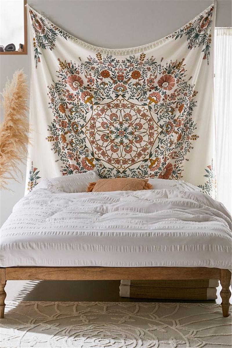 Tapestries Hippie Wall Tapestry Mandala Bohemian Decor Floral Tassel Cloth Carpe Hanging Boho Fabric
Tapestries Hippie Wall Tapestry Mandala Bohemian Decor Floral Tassel Cloth Carpe Hanging Boho Fabric
