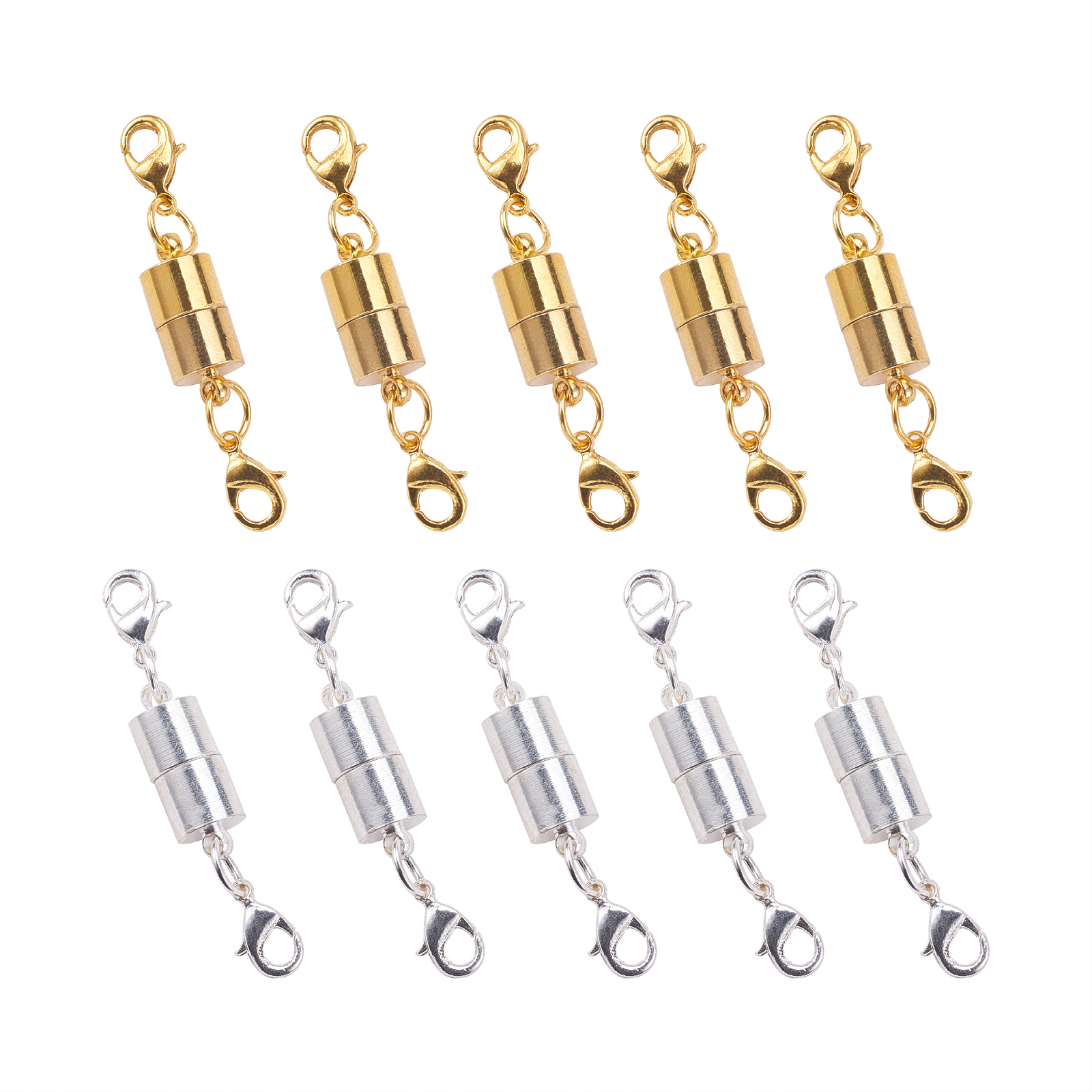 10Pcs Metal Brass Magnetic Clasps with Lobster Claw Clasps Bracelets Necklaces Connectors for DIY Jewelry Making Findings
10Pcs Metal Brass Magnetic Clasps with Lobster Claw Clasps Bracelets Necklaces Connectors for DIY Jewelry Making Findings