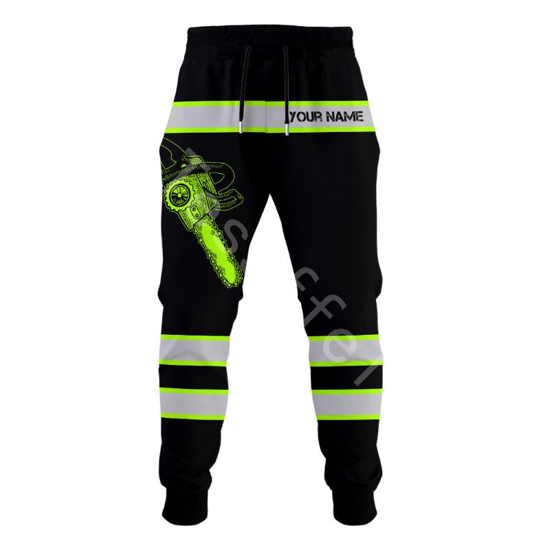 Men's Pants Logger Customized Name Lumberjack 3D Printed Casual Men Trousers Fashion Streetwear Autumn Loose Sports L32