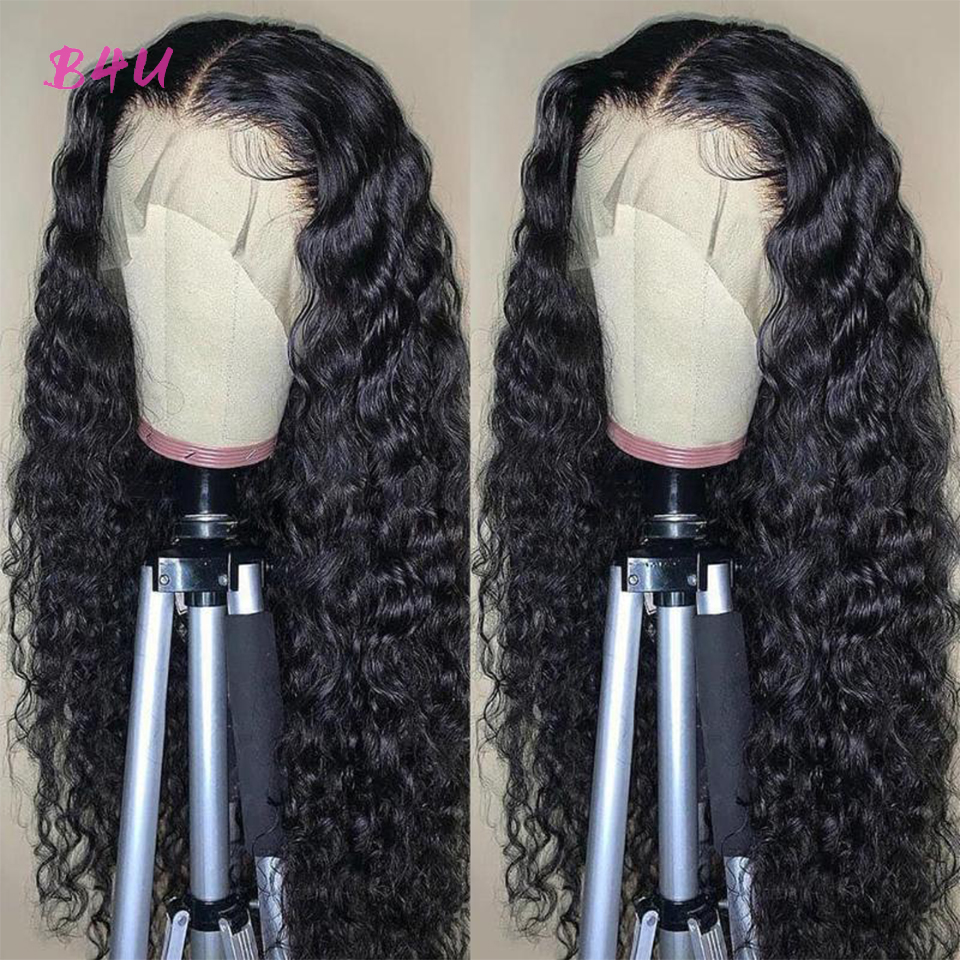 B4U Water Wave Lace Front Human Hair Wigs Transparent Peruvian Lace Wigs Lace Front Human Hair Wigs Remy Curly Human Hair Wig, Natural color
B4U Water Wave Lace Front Human Hair Wigs Transparent Peruvian Lace Wigs Lace Front Human Hair Wigs Remy Curly Human Hair Wig, Natural color