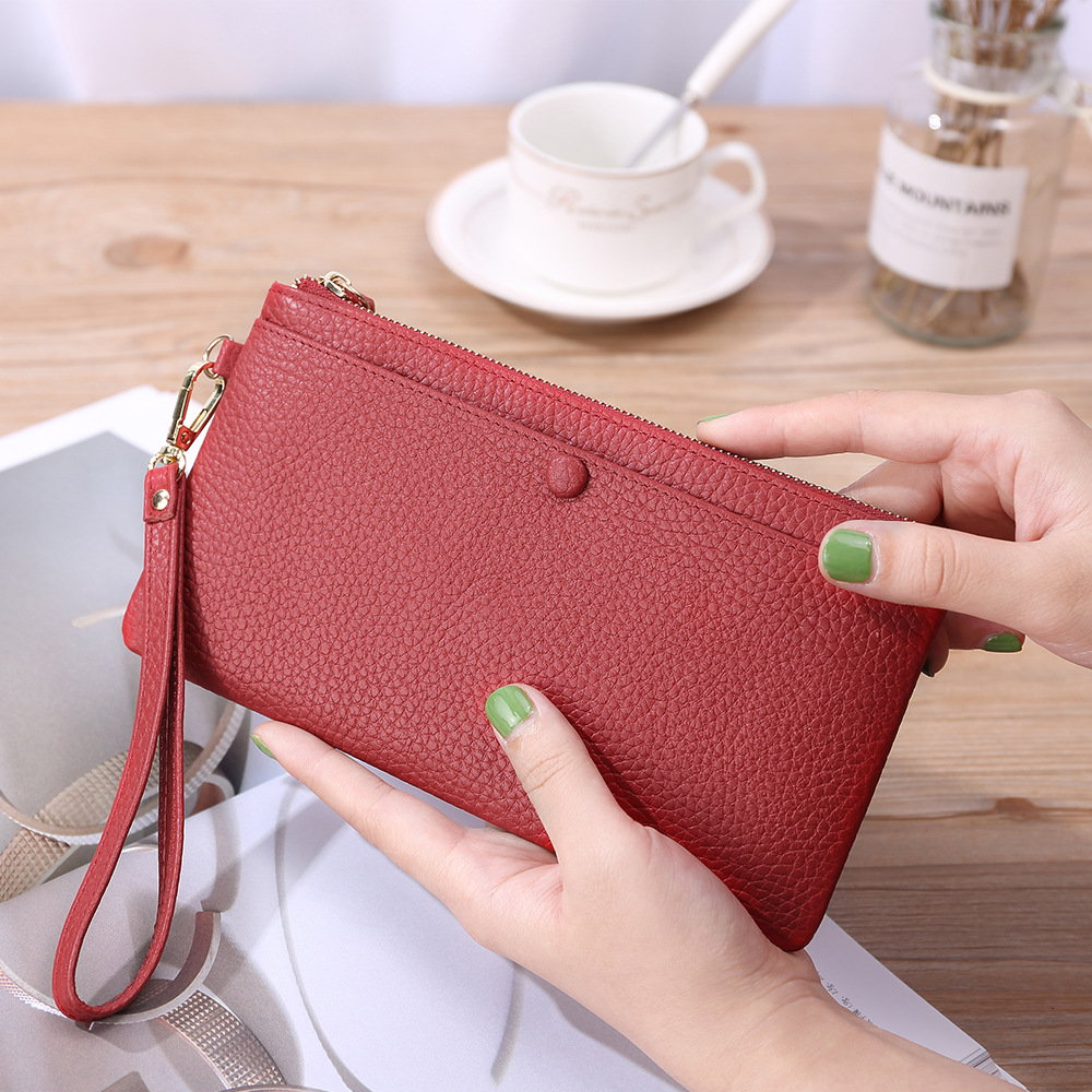 Card Women Cowhide First Lychee Style Ladies Wallet Layer Wallet Pattern New Leather Holder Coin Purse Lukqj, Brown;gray
Card Women Cowhide First Lychee Style Ladies Wallet Layer Wallet Pattern New Leather Holder Coin Purse Lukqj, Brown;gray