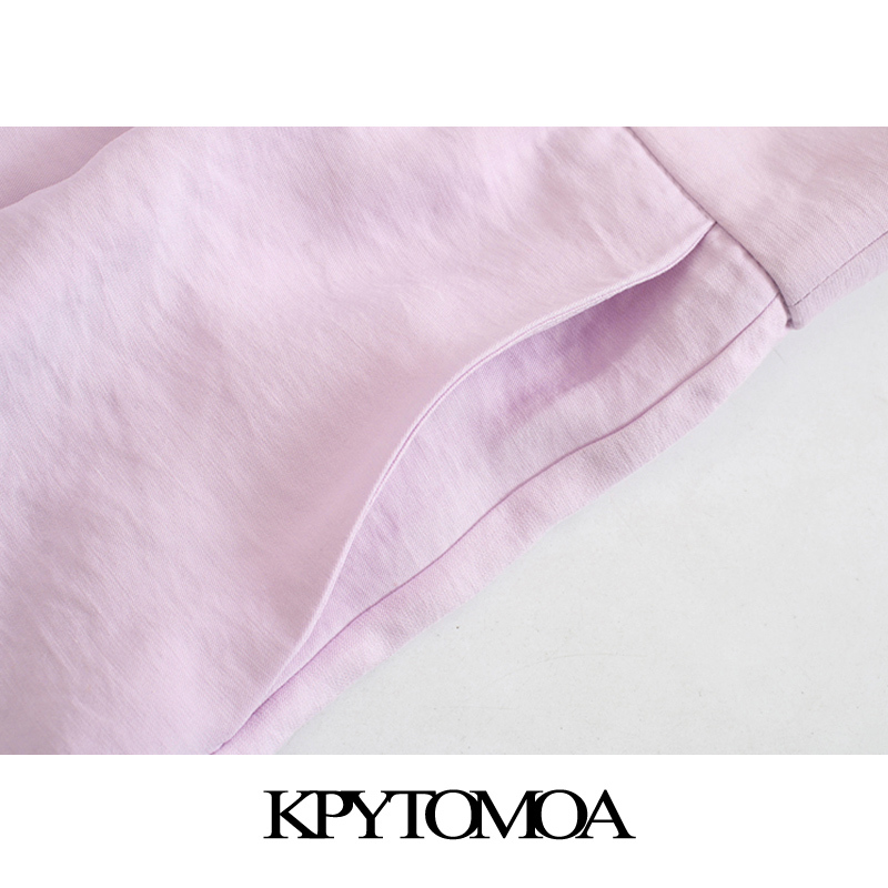 Women Chic Fashion Pleated Wide Leg Pants High Waist Zipper Fly Pockets Female Trousers Pantalones Mujer 210420