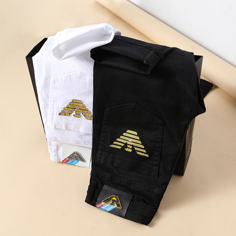 Men's Jeans Black White Spring Cotton Slim Elastic Ltaly Eagle Brand Fashion Business Trousers Male Classic Summer Denim Pants
Men's Jeans Black White Spring Cotton Slim Elastic Ltaly Eagle Brand Fashion Business Trousers Male Classic Summer Denim Pants