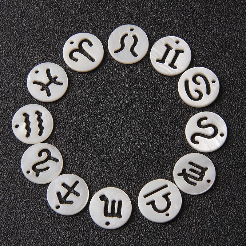 Other 12 Zodiac Sign Shell Charms Round Natural Mother Of Pearl Constellation Beads For Jewelry Necklace Making DIY Accessories 11mm
Other 12 Zodiac Sign Shell Charms Round Natural Mother Of Pearl Constellation Beads For Jewelry Necklace Making DIY Accessories 11mm
