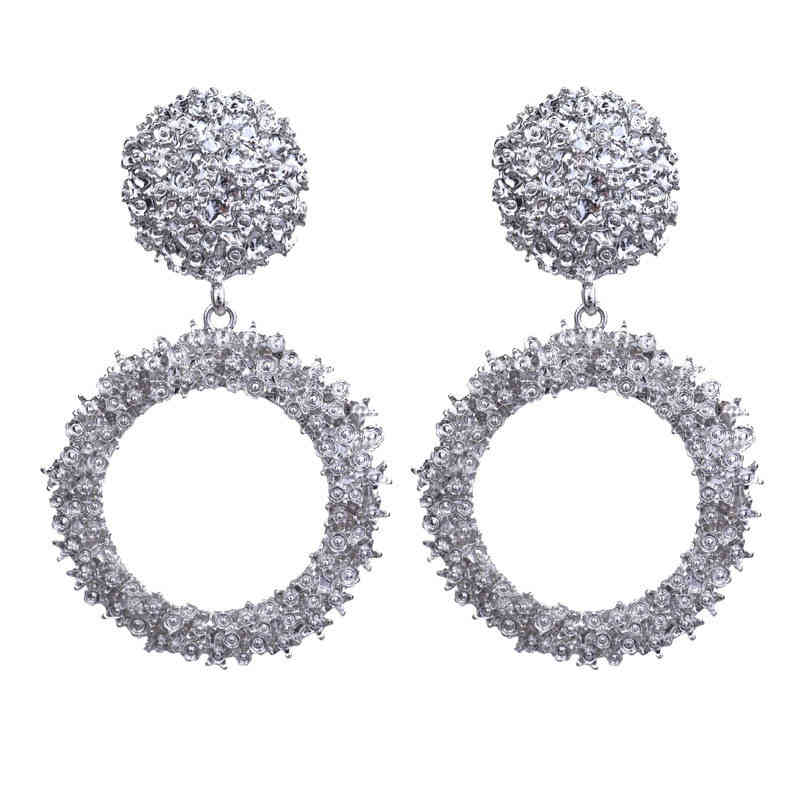 Charms Ear Stud Clip Rings Selling Fashion Round Alloy Texture Plated Goods