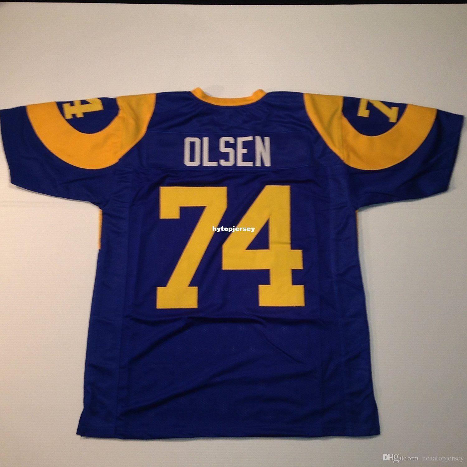 Cheap Retro custom Sewn Stitched #74 Merlin Olsen Blue MITCHELL & NESS Jersey High-end Men's Football Jerseys College NCAA
Cheap Retro custom Sewn Stitched #74 Merlin Olsen Blue MITCHELL & NESS Jersey High-end Men's Football Jerseys College NCAA