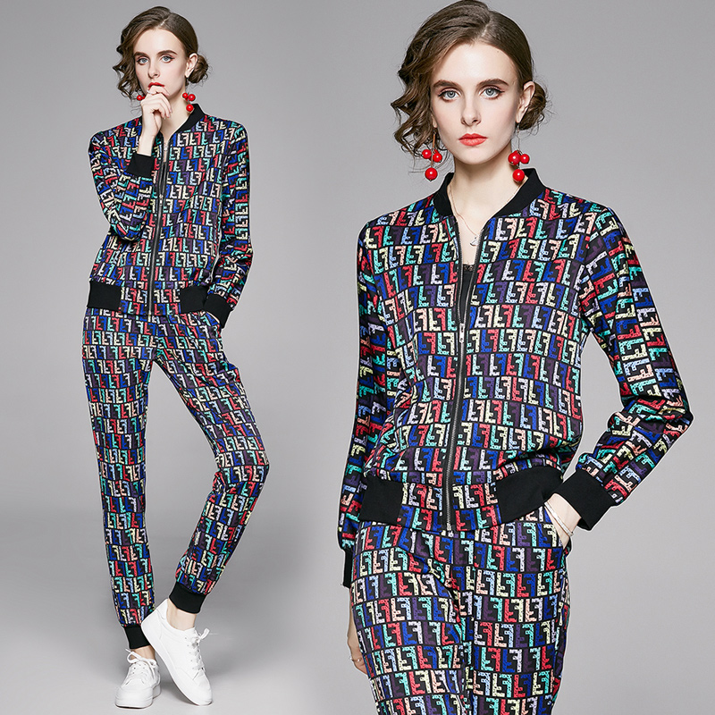 Runway Designer Sports Running Pants Suits Women Fashion Printed Casual Jackets Coat + Elegant Trousers Slim Spring Autumn Clothes Ladies Cl, White
Runway Designer Sports Running Pants Suits Women Fashion Printed Casual Jackets Coat + Elegant Trousers Slim Spring Autumn Clothes Ladies Cl, White