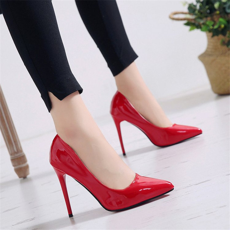 Women Pumps High Heels Black Patent Leather Pointed Toe Sexy Stiletto Shoes Woman Ladies Plus Big Size 11 12 13
Women Pumps High Heels Black Patent Leather Pointed Toe Sexy Stiletto Shoes Woman Ladies Plus Big Size 11 12 13