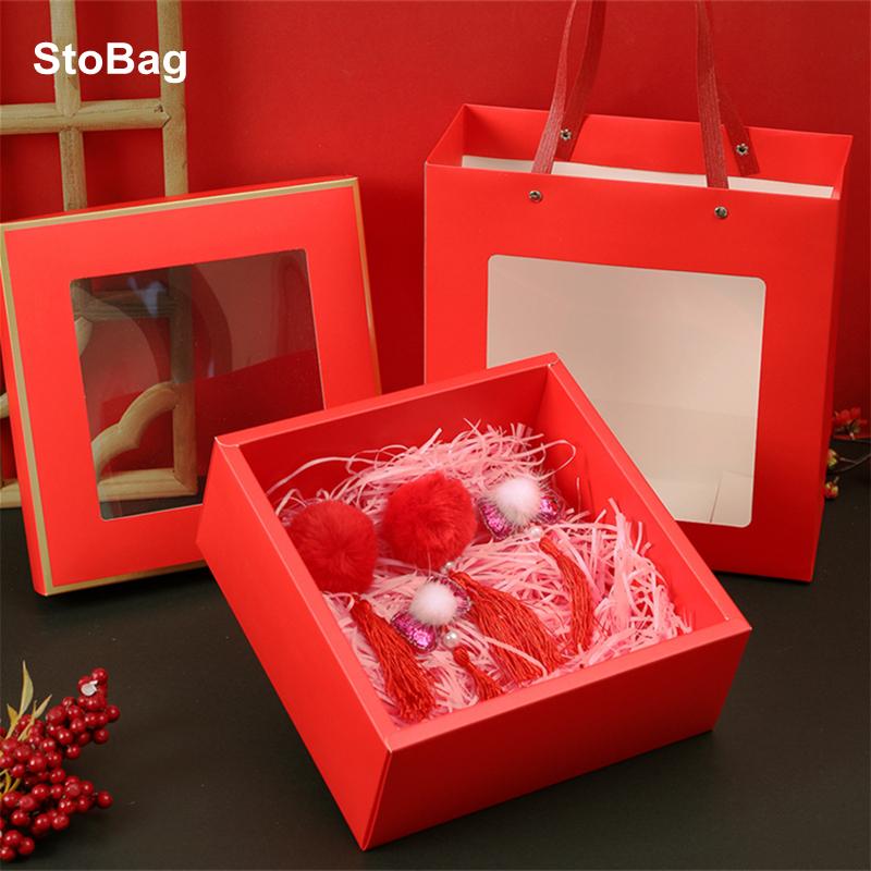 Gift Wrap StoBag 5pcs Red Box/Bag With Clear Window Valentine's Day Party & Event Decoration Wedding Birthday Surprise Chocolate
Gift Wrap StoBag 5pcs Red Box/Bag With Clear Window Valentine's Day Party & Event Decoration Wedding Birthday Surprise Chocolate