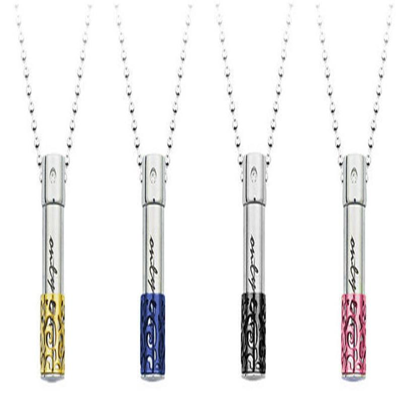 Pendant Necklaces Charm Full 316 Titanium StainleSteel 5 Colors Only Love Font Flacon Perfume Bottle Necklace 2mm Chain For Lovers Jewelry
Pendant Necklaces Charm Full 316 Titanium StainleSteel 5 Colors Only Love Font Flacon Perfume Bottle Necklace 2mm Chain For Lovers Jewelry