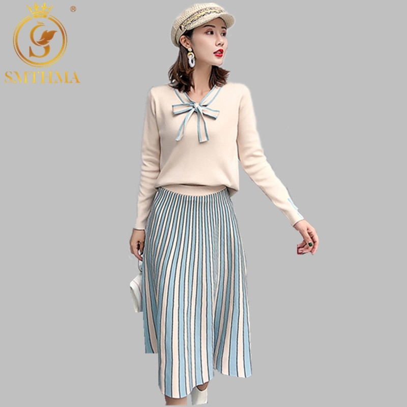 Autumn Winter Knitted Sweater And Girl Two-Piece Office Skirt Sets Long-Sleeved Bow Pullover Top Suit 210520, Photo color
Autumn Winter Knitted Sweater And Girl Two-Piece Office Skirt Sets Long-Sleeved Bow Pullover Top Suit 210520, Photo color