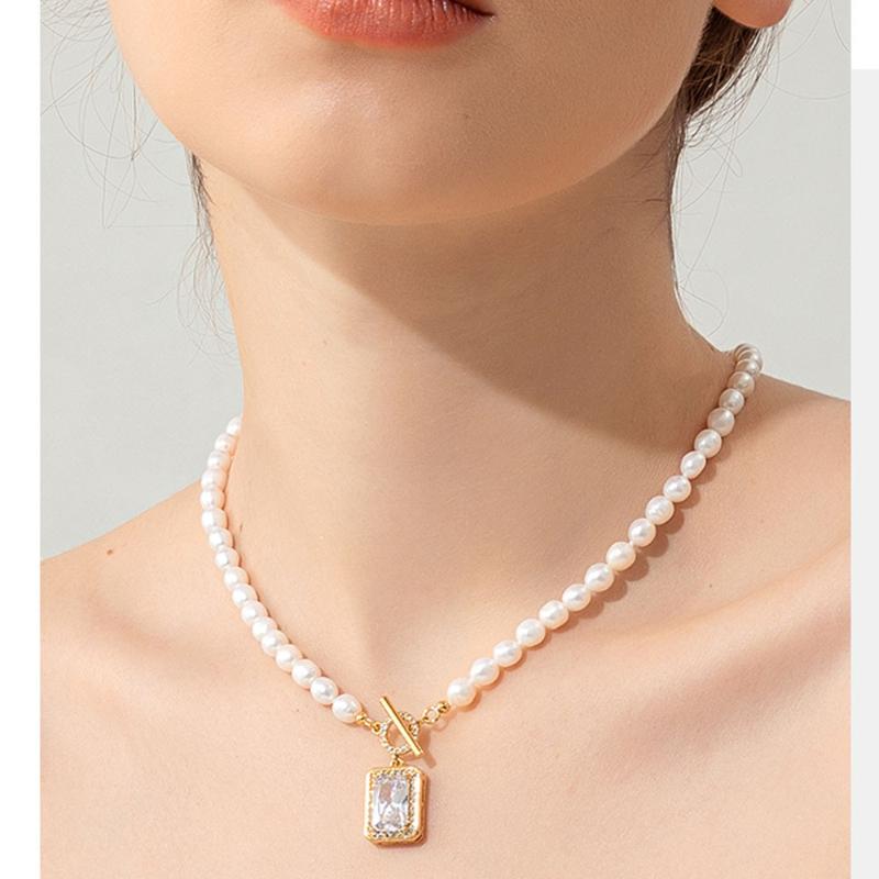 Chokers 1PC Light Luxury Natural Freshwater Pearl Choker Baroque Necklace Jewelry For Women Wedding 925 Silver
Chokers 1PC Light Luxury Natural Freshwater Pearl Choker Baroque Necklace Jewelry For Women Wedding 925 Silver