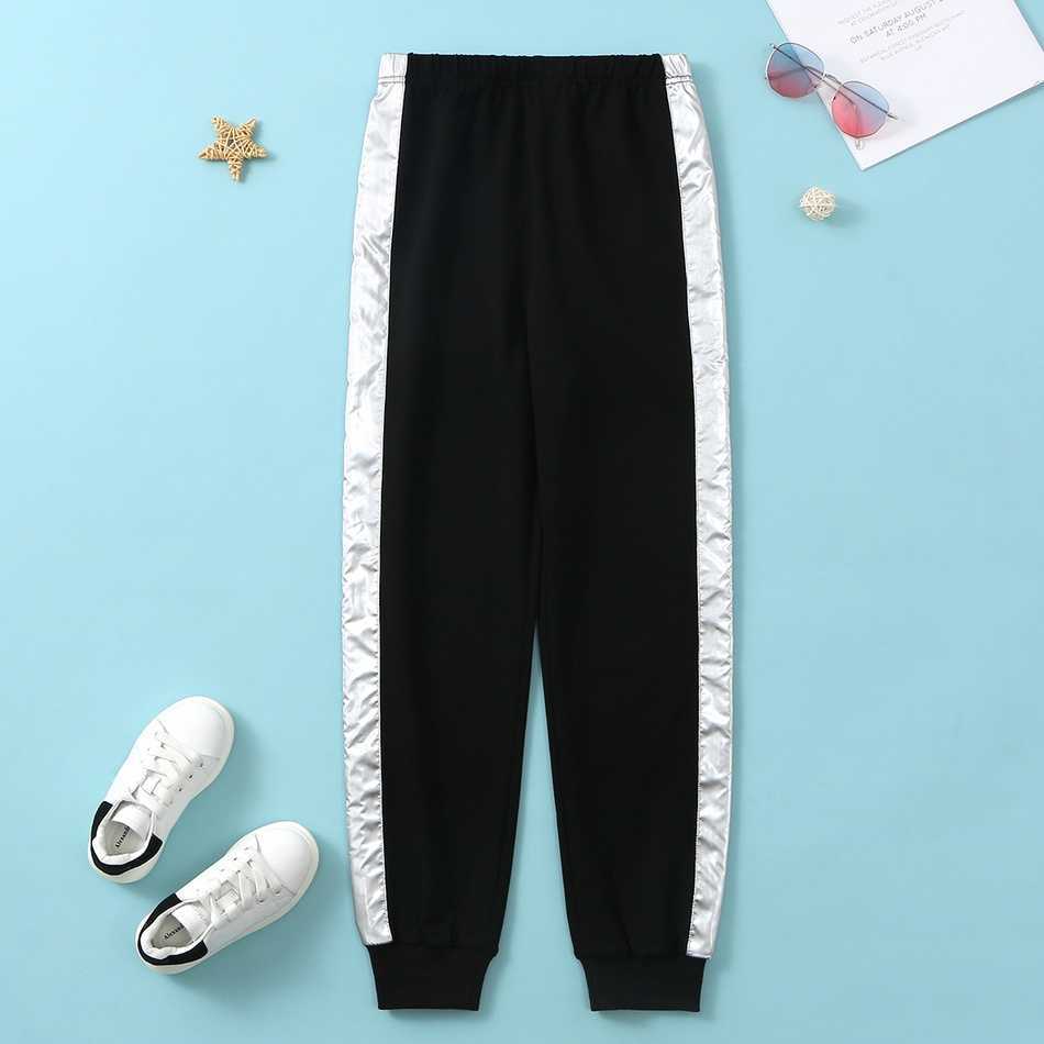 Arrival Spring and Autumn Trendy Kid Boy Coat Sweatpants Patchwork Set 2pcs Pants suit Sports Suits 210528