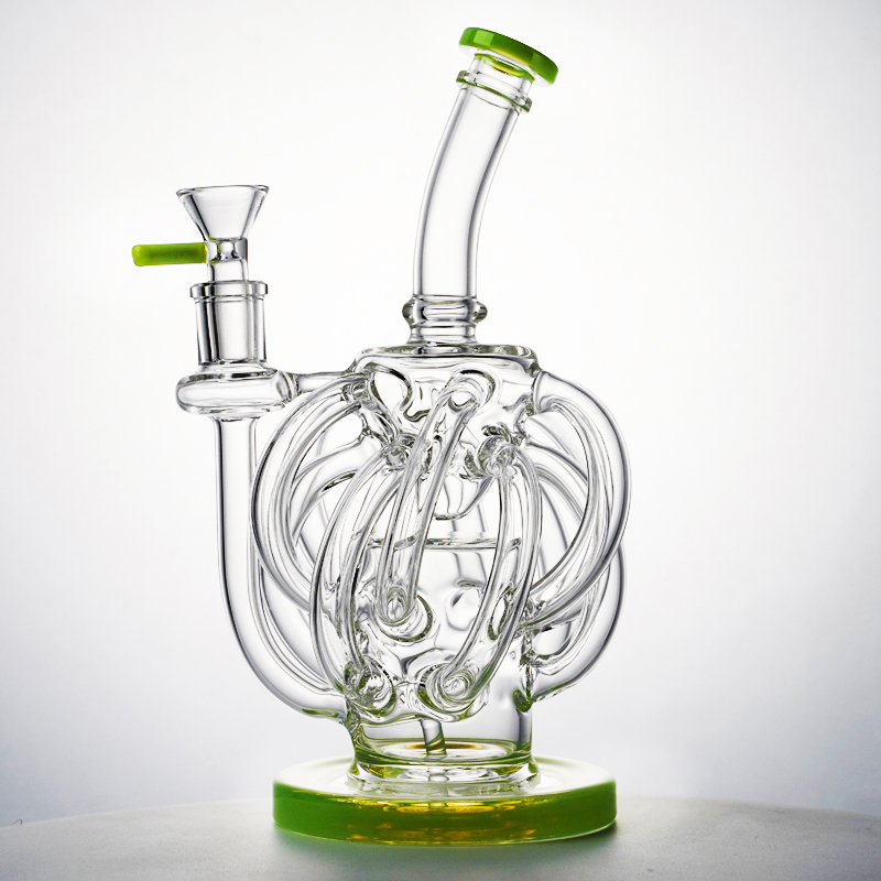 Vortex 12 Recycler Tube Hookahs 14mm Female Joint Glass Bongs 4mm Thick Super Cyclone Water Pipe Bent Neck Oil Dab Rigs
Vortex 12 Recycler Tube Hookahs 14mm Female Joint Glass Bongs 4mm Thick Super Cyclone Water Pipe Bent Neck Oil Dab Rigs