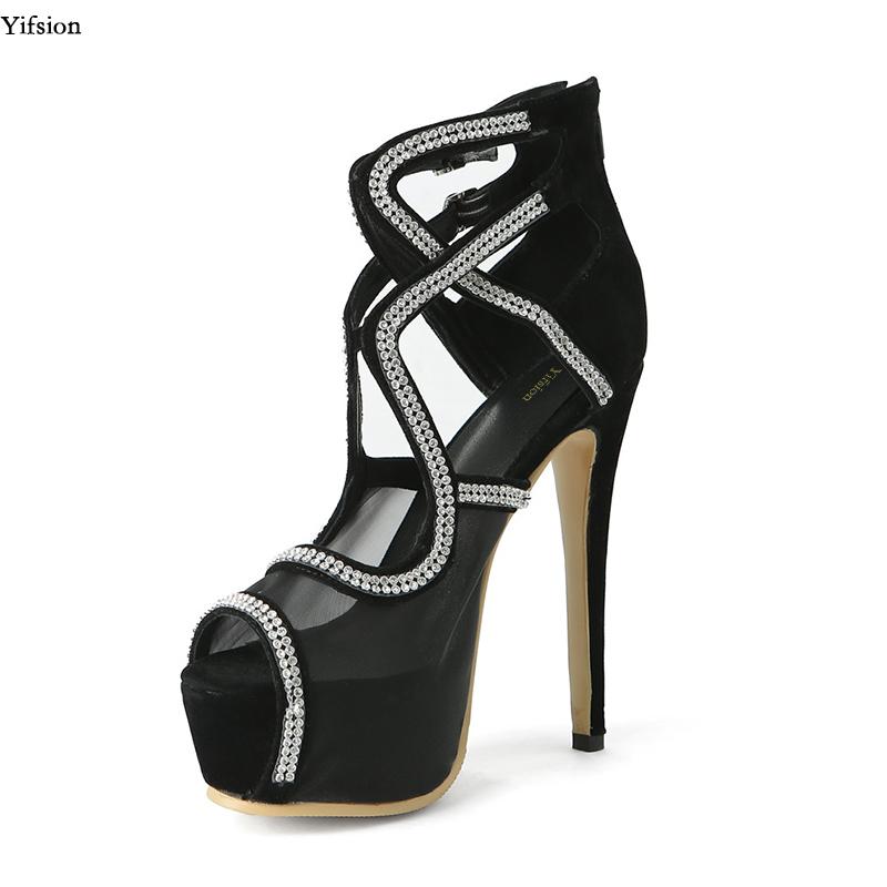 Olomm Women Platform Sandals Sexy Rhinestone Stiletto Heels Shoes Peep Toe Black Party Dress US Plus Size 4-15, D0805 black
Olomm Women Platform Sandals Sexy Rhinestone Stiletto Heels Shoes Peep Toe Black Party Dress US Plus Size 4-15, D0805 black