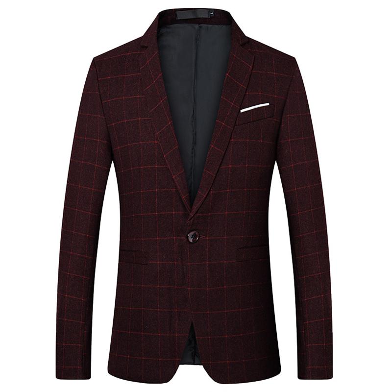 Men's Suits & Blazers Suit Plaid Jackets Long Sleeve Business Casual Male Blazer Wine Red Jacket Slim Fit Grid Coats Size -5XL, Black
Men's Suits & Blazers Suit Plaid Jackets Long Sleeve Business Casual Male Blazer Wine Red Jacket Slim Fit Grid Coats Size -5XL, Black