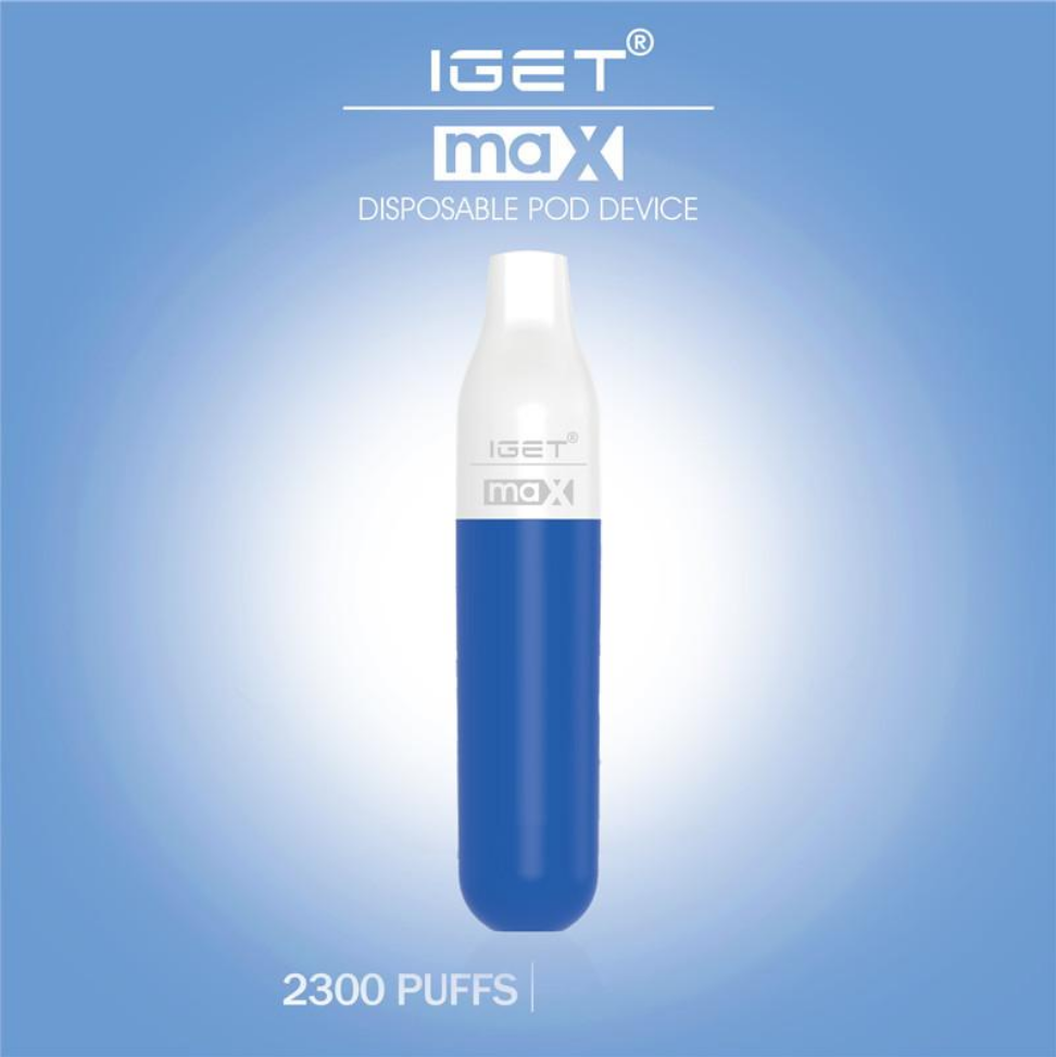 Iget Max 2300 Puffs Authentic 1100mAh Battery Disposable E-cigarettes Pods 8ml Prefilled Cartridge Electronic Cigarettes Vape VS Shion King
Iget Max 2300 Puffs Authentic 1100mAh Battery Disposable E-cigarettes Pods 8ml Prefilled Cartridge Electronic Cigarettes Vape VS Shion King