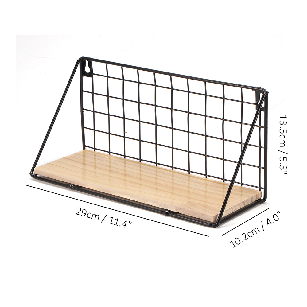 Nordic Wall Decoration Storage Shelf Vintage Metal Iron Sundries Storage Rack Decorative Wall Shelves Organizer Flower Holder