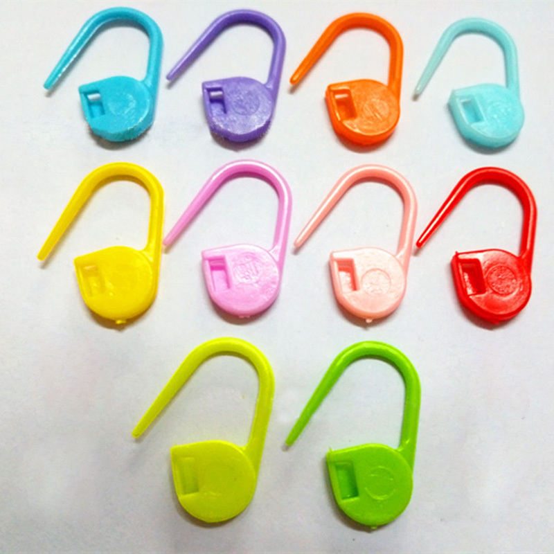 22mm 50Pcs Buckle Needle Knit Dedicated Locking Stitch Marker Sewing Accessories Plastic Safty Pins DIY Weaving Tools Baby Yarn