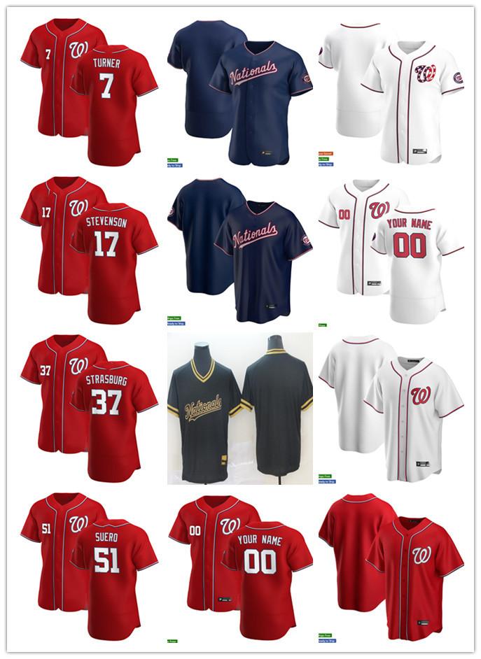 Men Women Youth 17 Andrew Stevenson 37 Stephen Strasburg 51 Wander Suero 7 Trea Turner Custom Baseball Jersey Blank red white navy, Blue;black
Men Women Youth 17 Andrew Stevenson 37 Stephen Strasburg 51 Wander Suero 7 Trea Turner Custom Baseball Jersey Blank red white navy, Blue;black