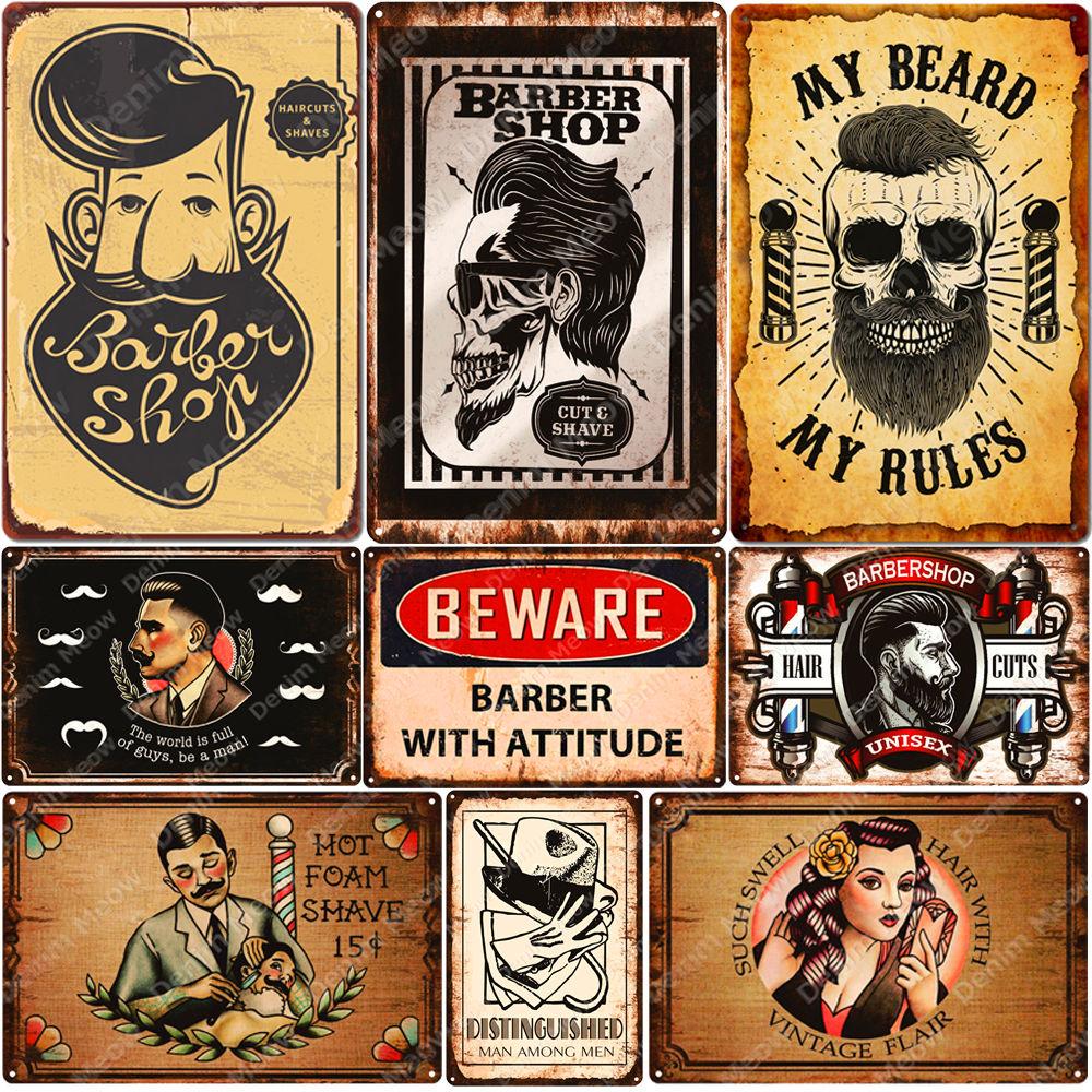 2021 Barber Shop Wall Poster Hair Cut Vintage Metal Tin Signs Bar Pub Home Decor My Beard My Rules Wall Plates Foam Shave Metal Sign
2021 Barber Shop Wall Poster Hair Cut Vintage Metal Tin Signs Bar Pub Home Decor My Beard My Rules Wall Plates Foam Shave Metal Sign