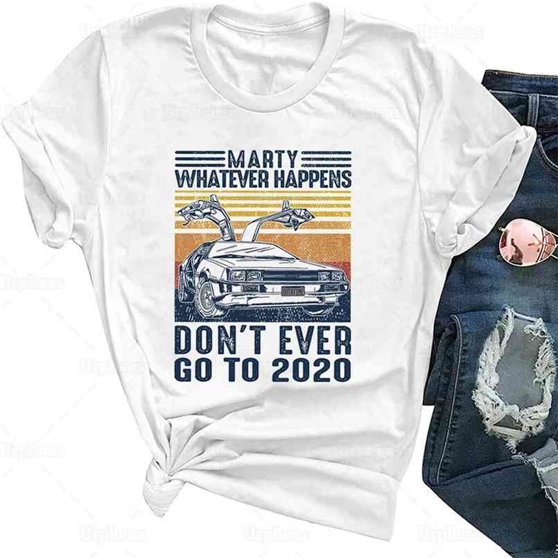 Unisex Retro Style Marty Whatever Happens Dont Ever Go To Funny T Shirt Time Travel Graphic Cotton Tees 210708, White
Unisex Retro Style Marty Whatever Happens Dont Ever Go To Funny T Shirt Time Travel Graphic Cotton Tees 210708, White