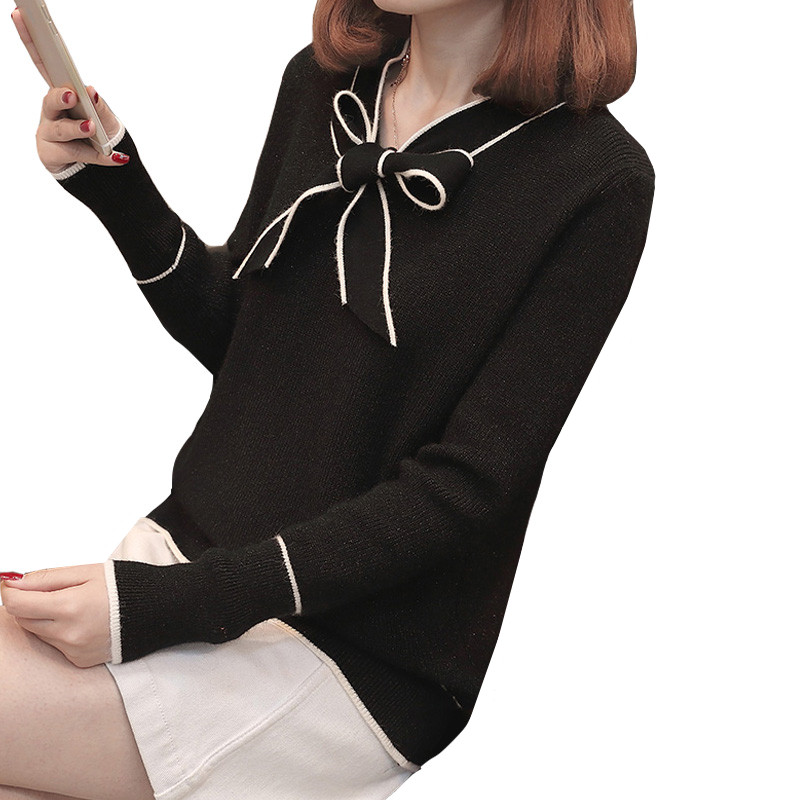 Women Sweaters Pullovers Bow Tie Knitted Clothes 2021 New Spring Autumn Warm Loose Long Sleeve Casual Slim Tops Female, Creamy-white
Women Sweaters Pullovers Bow Tie Knitted Clothes 2021 New Spring Autumn Warm Loose Long Sleeve Casual Slim Tops Female, Creamy-white