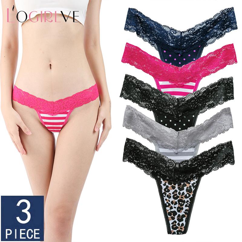 Women's Panties Logirlve 3PCS Quality Lace Thong Floral Bow Large Size Comfortable Underwear Female Flower 5 Colors, Black;pink
Women's Panties Logirlve 3PCS Quality Lace Thong Floral Bow Large Size Comfortable Underwear Female Flower 5 Colors, Black;pink