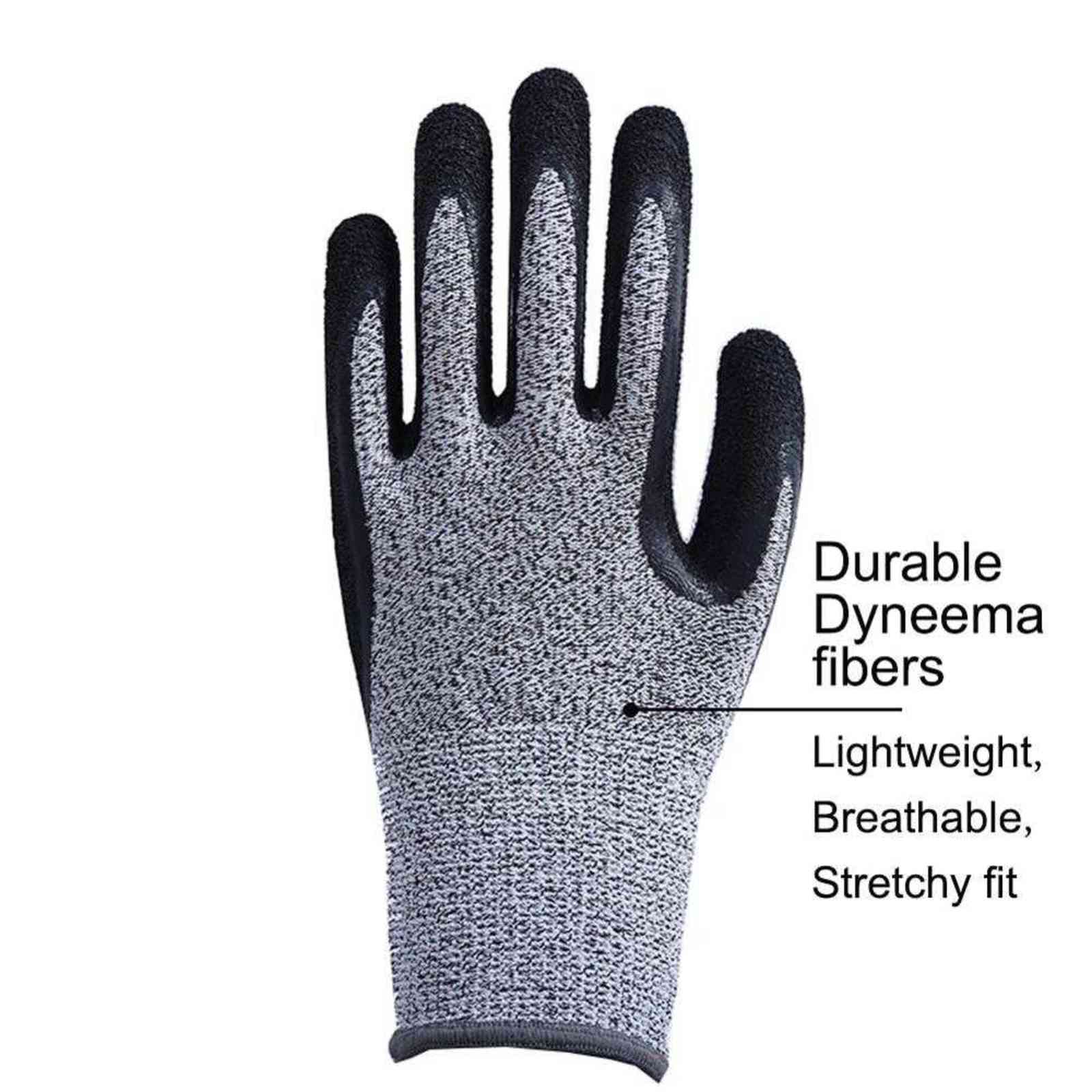 Level 5 Cut Proof Stab Resistant Wire Metal Glove Kitchen Butcher Cuts Gloves for Oyster Shucking Fish Gardening Safety 211124
