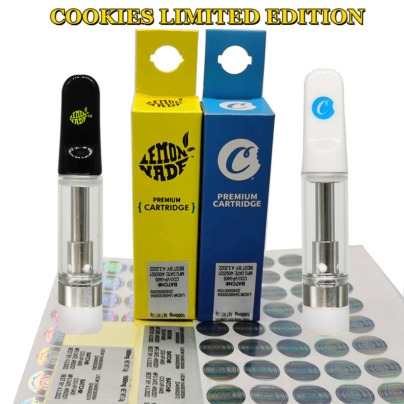 Cookies Carts 0.8ml Vape Cartridge Glass Atomizer Limited Edition Packaging Oil Cartridge 510 Premium Cartridges Vaporizer Pen Ceramic Coil
Cookies Carts 0.8ml Vape Cartridge Glass Atomizer Limited Edition Packaging Oil Cartridge 510 Premium Cartridges Vaporizer Pen Ceramic Coil