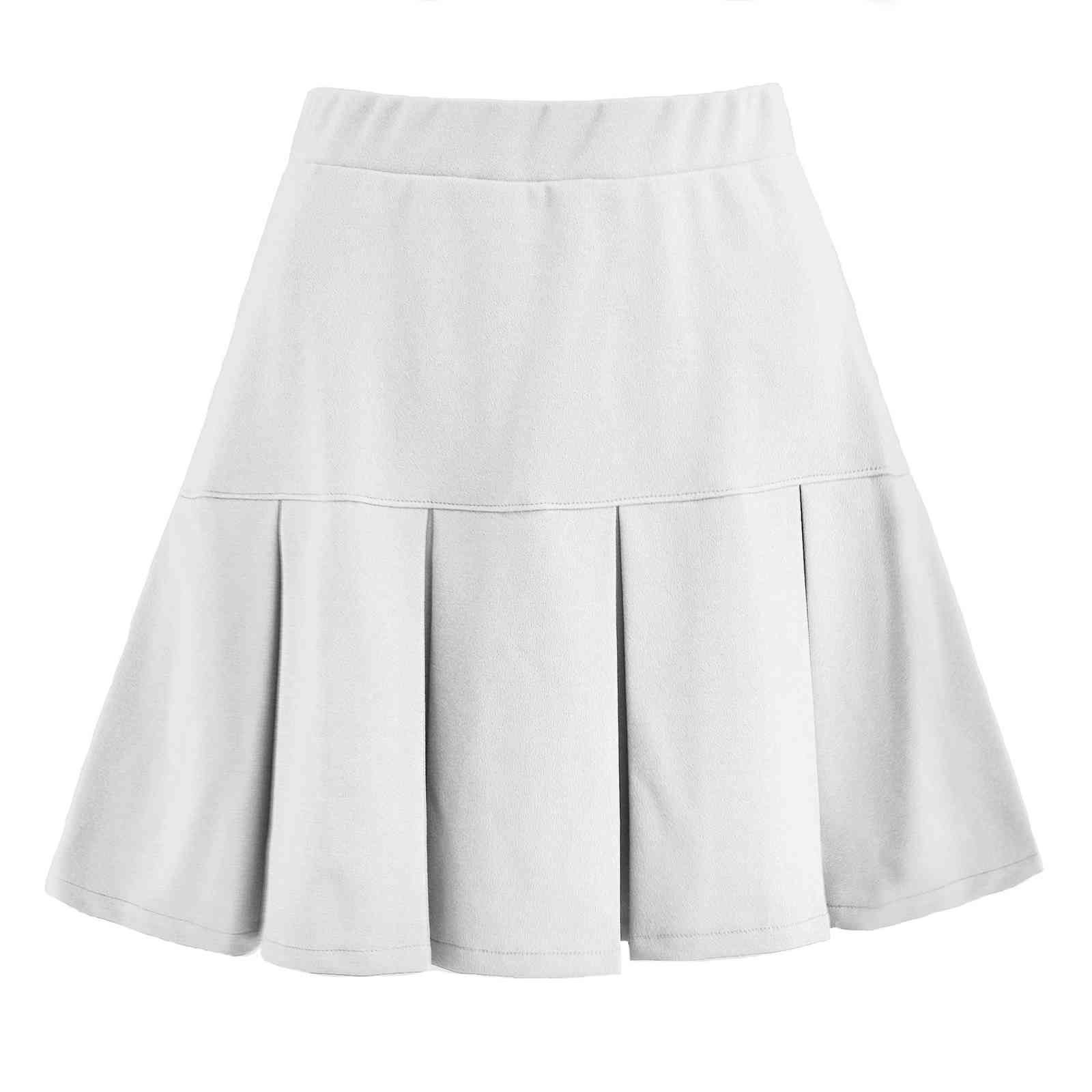 Foridol high waist pleated mini skirts womens autumn winter black casual skirts streetwear skirts bottoms 210415