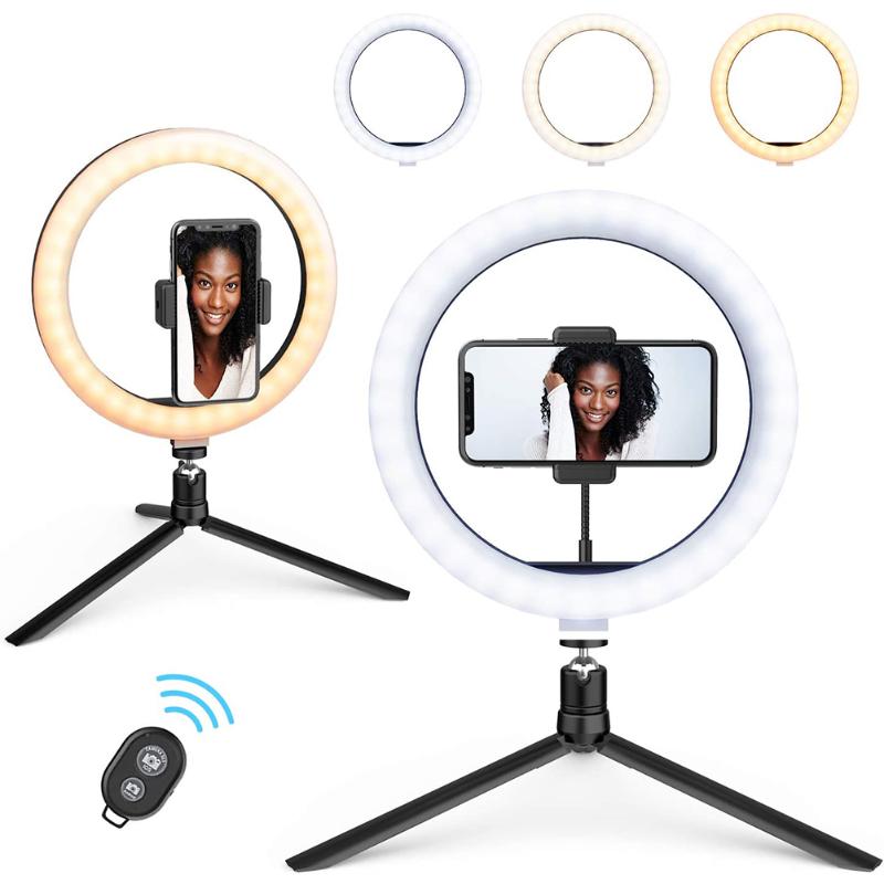 26cm Dia LED Light Ring Lamp Tripod Pography Lighting Selfie Stand Dimmable Desktop Video For Youtube Makeup Flash Heads
26cm Dia LED Light Ring Lamp Tripod Pography Lighting Selfie Stand Dimmable Desktop Video For Youtube Makeup Flash Heads
