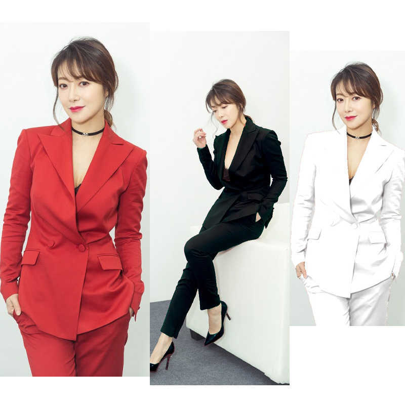 Female Set Women's Blazer Casual Slim Pants Spring and Autumn Festival Korean Small Suit Lady Two-Piece 210527
Female Set Women's Blazer Casual Slim Pants Spring and Autumn Festival Korean Small Suit Lady Two-Piece 210527