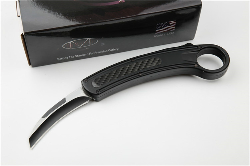Microtech outdoor hunting Claw knife 5CR15MOV blade automatic out the fornt double action tactical edc tool
Microtech outdoor hunting Claw knife 5CR15MOV blade automatic out the fornt double action tactical edc tool
