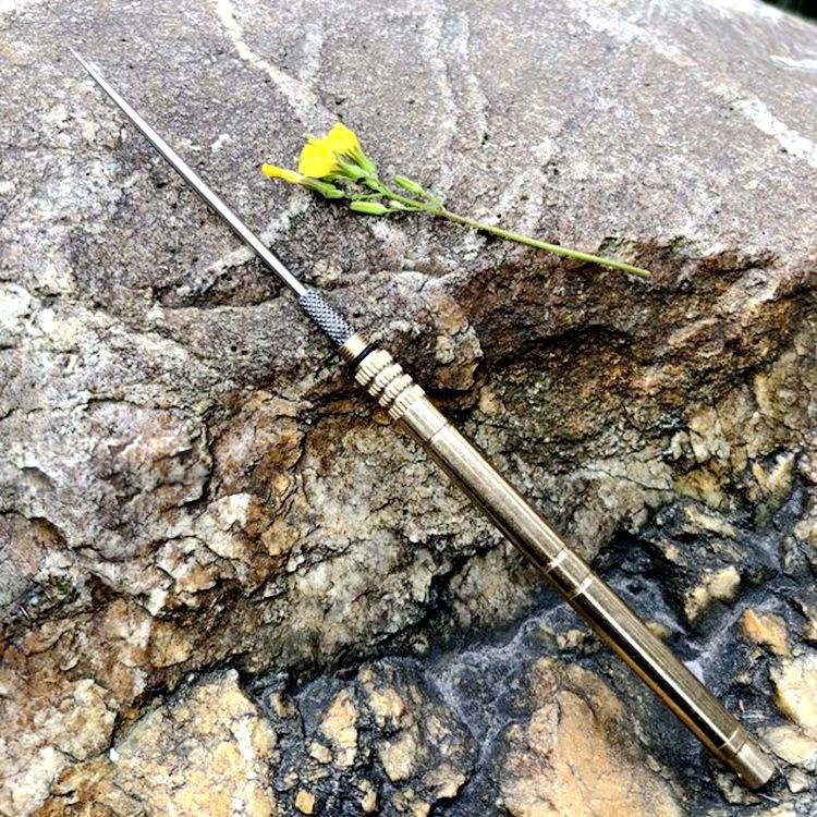 EDC Titanium alloy toothpick brass barrel fruit fork picking teeth Tool Ear pick Factory Direct Sales AC783
EDC Titanium alloy toothpick brass barrel fruit fork picking teeth Tool Ear pick Factory Direct Sales AC783