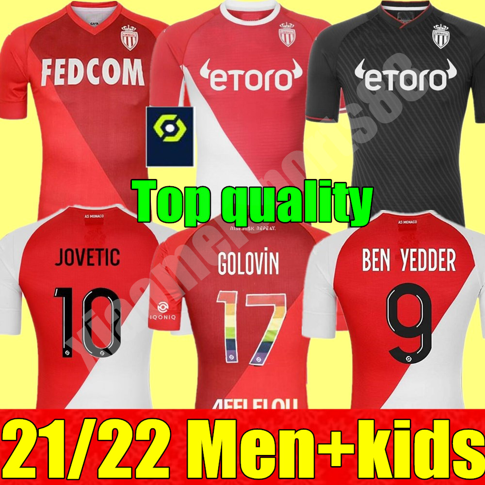 21 22 AS Monaco Soccer Jerseys set home away 3rd 2021 2022 BEN YEDDER JOVETIC GOLOVIN CHADLI GELSON .M special edition Adult Men + kids kit Football Shirt sets, Kids 3rd+socks
21 22 AS Monaco Soccer Jerseys set home away 3rd 2021 2022 BEN YEDDER JOVETIC GOLOVIN CHADLI GELSON .M special edition Adult Men + kids kit Football Shirt sets, Kids 3rd+socks