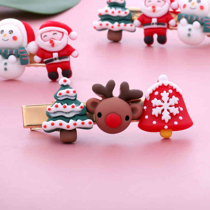 Hair Accessories Christmas Hairpin Back Brain Headdress Creative High-grade Korean Broken Female