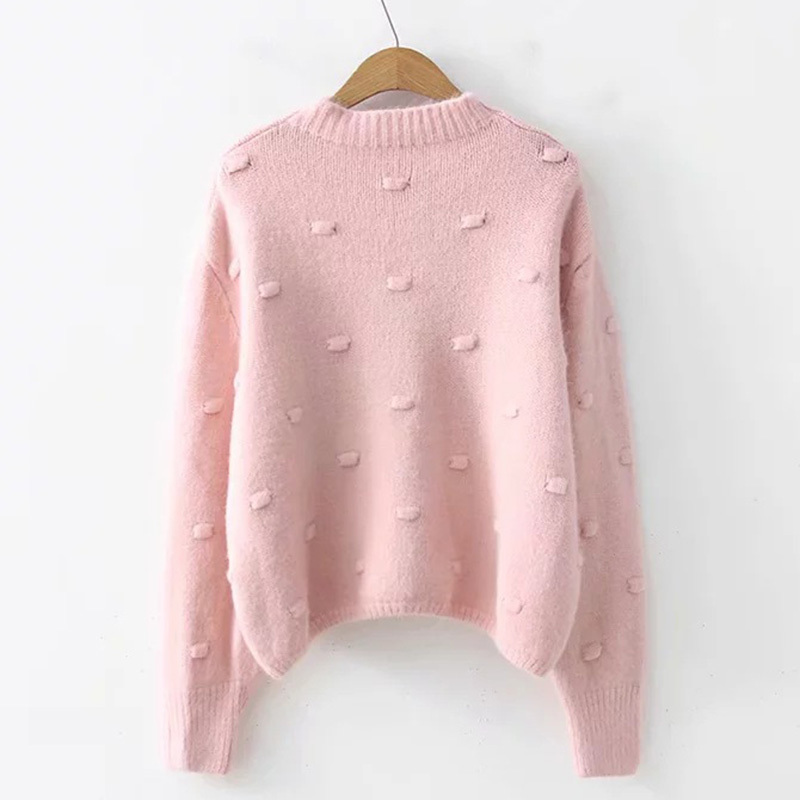 Women sweater pullovers fashion Autumn Winter 4 colors Thick knitted female long sleeved soft knitwear 210524